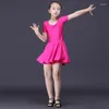 Sahne Giyim 2023 Kız Eşit Seksi Latin Dans Elbisesi Çocuklar Süslü Çocuklar Balo Salonu Salsa Tango Rumba Samba Kostümleri