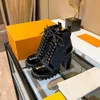 2023 Designer Women Boots Fashion High Heels Martin Boots Real Leather Zipper Boot Box Taille 35-41