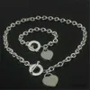 925 zilveren liefde ketting + armband set bruiloft verklaring sieraden hart hanger kettingen armband sets 2 in 1