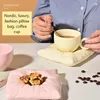 Кубки блюдцы творческая простая керамическая конфеты с твердым цветом кофейная кружка и блюдца наборы семейная чашка на подушках для подушек