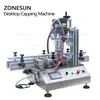 ZONESUN ZS-XG1860テーブルトップ自動スプレーガラスプラスチックボトルキャッピングマシンE-JUICE JARキャップスクレーヤー