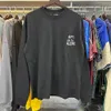 23SS Sonbahar/Kış Moda High Street Pamuk Sweatshirt Hip Hop Uzun Kollu Hoodie Jumper Base Gömlek Nefes Alabilir Mektup Desen Erkek ve Kadın