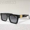 Homens de designer de óculos de sol para homens z1414e quadrado quadro preto óculos de sol clássico casual selvagem férias de férias lençóis glasse de alta qualidade com caixa aqx1