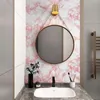 Tapeten TOTIO Wasserdichter rosa Marmor, selbstklebende Tapete, abziehen und aufkleben, Tapete für Arbeitsplatten, Wohnzimmer, Schlafzimmer, Wände