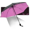 傘20pcsdevil's Eye Sun Umbrella Folding Black Plastic Automatic Dual-Use Protection Raining Shade