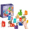 Andere Spielzeuge DIY Weichkleber Tier passendes Haus Spaß Zusammenbau Kinder Früherziehung Kognitionswissenschaft Aufklärung Fingerset Puppe 231107