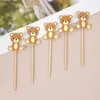 Ferramentas de bolo 20 peças topper de cupcake de urso fofo menino menina toppers de aniversário crianças decoração de festa feliz chá de bebê suprimentos diy