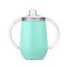 Sippy cup 10oz Kid waterfles RVS beker met handvat Vacuüm geïsoleerd lek Reisbeker Babyfles Mokken BAP FREE Viwku