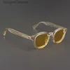 Okulary przeciwsłoneczne Johnny Depp Sunglasses Man Lemtosh Polaryzowane okulary przeciwsłoneczne Kobieta luksusowa marka vintage żółta rama octanowa rama nocna goglesl231107