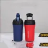 2023 Nieuwe drinkware) roestvrijstalen koffiekopje met een deksel met dubbele drink thermosbeker met dubbele drink met stro-clamshell stuiterende auto 400 ml kopje