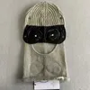 Beanie Bonnet Chapéu Cp 14 Cores Designer Outono Windbreak Gorros Duas Lentes Óculos Óculos Chapéu Cp Homens Chapéus De Malha Máscara Facial Crânio Caps