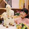 Kawaii macio ovelha branca brinquedos de pelúcia bebê fofo animal boneca meninas crianças bebê brinquedos de pelúcia para casa dormir companheiro brinquedos de pelúcia recheados