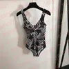 Fashion Print One Piece Bademode Frauen Sexy Bikinis Sommer Push-Up-Pad Badeanzug Outdoor Urlaub Backless Schwimmen Biquinis