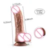 Секс -игрушка массажер для взрослых для женщин Руководство мастурбация высококачественная дилдо модели массаж мясная палка мужчина гениталии гениталии