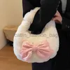 Sacs à bandoulière Automne / Hiver Bowknot Plus Top Sacs Designer de luxe Sac à bracelet chaud Sweet Bow Fur andbags Soft Totecatlin_fashion_bags