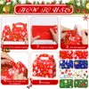 Christmas Decorations 3D Treat Boxes Goody Candy With Handles Cardboard Gift Vibrant Print For Chocolate Cookie Wrap Holiday Xmas Part Otjtp