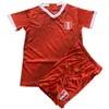 espnsport 2023 Peru LAPADULA TAPIA Kid Kit Soccer Jerey Nationaal team FLORES CUEVA GUERRERO FARFAN ABRAM LORES Thuis Wit Uit Rood Voetbalshirt Korte mouw