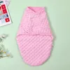 Schlafsäcke Born Schlafsack Baumwolle dicke Babyverpackung Wickeldecke weicher Wollumschlag Schlafsack für Born 0-6 Monate alt Verpackungssteppdecke 230407