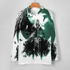Men's Polos Sephiroth Final Fantasy VII Casual T-Shirts Cloud Cool Man Game Wing Half Polo Shirts Fashion Shirt Long Sleeve Design Clothing