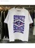 Męskie koszulki Trapstar Street Secret Printing Wysokiej jakości podwójna przędza Summer bawełniana swobodne koszulki z krótkim rękawem dla mężczyzn i kobiet