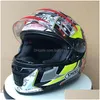 Motorcykelhjälmar Shoei X14 Marquez Hickman Helmet FL Face HelmetNot- Original-Helmet Drop Delivery Mobiles Motorcyklar Tillbehör Dhugn