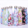 16oz Cola Shaped water bottle Vacuum Insulated Travel Water Bottle Double Walled Stainless Steel coke shape Outdoor Water Bottle Lswlo