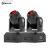 Moving Head Lights 2 pièces 10W Mini LED faisceau de tache lumière principale mobile RGBW 4In1 DMX512 effet de lumière de scène Stroboscope pour spectacle en direct DJ discothèque fête Q231107