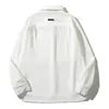 American High Street Fog Season 7 7th Main Line Silhouette Cut Pendant Long Sleeve Loose White Shirt Men and Women