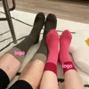 Mens socks designer socks tech color splicing womens socks Breathable and sweat-absorbing couple socks N print