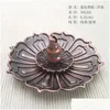 Fragrance Lampes Brûle d'encens reflux Stick Home Buddhism Decoration Bobine Coil avec Lotus Flower Sha Dhmsn