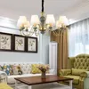 Chandeliers American Country Golden Living Room Simple Atmosphere Luxury Creative Personality Ceramic Bedroom Dining Chandelier