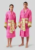 Luxe merk badjas Heren klassieke katoenen badjas heren en dames merk nachtkleding kimono warme badjassen homewear unisex badjassen 8 maat L6