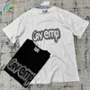 Mäns T-shirts Black White Cav Empt C.E Högkvalitativ överlappande Big Print Cavempt Tee-taggar