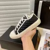 Designer biscuits shoes embroidered canvas sports fashion dress shoes designer shoe black white stitching casual shoes