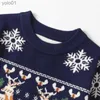 Women's Sweaters Christmas Boys Girls Sweater Autumn Winter Jerseis Pullover Knitted Sweater Christmas Deer Elk Kids Sweatshirts Knitwear TopsL231107