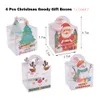 Рождественские украшения Рождественские подарочные коробки для подарков 3D Плед Буффало Рождественская коробка для конфет Красная и черная рождественская коробка для подарков Праздничный подарок Ot4Ou