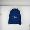 Sweats à capuche pour hommes 23s, marque tendance Rhude, Micro étiquette, lettre brodée en peluche, veste à capuche pour femmes