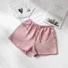 Dames Nachtkleding Zomer Paar Dames Pyjamabroek Heren Shorts Pijama Man Pyjama Vrouw Katoen Crêpe Gaas Loungewear Slaapbroeken