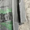 Camisetas de hombre Verde bordado Cav Empt C.e t Vintage Washed Do Old Batik Charcoal Grey Cavempt Tee Top Manga corta de alta calidad