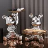 Decorative Objects Figurines Luxury decoration violent bear doll small decoration living room TV cabinet cartoon statue wine cabinet decoration. 230407