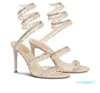 abito da sposa sandalo donna scarpe tacchi alti Romantic lady LAMPADARIO sandali a spillo nudi 22 sandali alla caviglia stra2576255