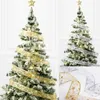 Kerstdecoraties Led Tree Fairy Lights Strings lintbogen met ornamenten Jaar Navidad Home Decoratie