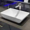 Rubinetti per lavabo da bagno Lavabo da tavolo quadrato Lavabo da tavolo Lavabo artistico in ceramica Inter-piattaforma domestica