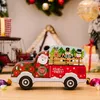 Novas decorações de natal carro criativo caixa de doces folha de flandres caixa de presente de natal crianças presente carro caixa de brinquedo decoração