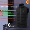 Gilets pour hommes Gilet chauffant USB Intelligent double interrupteur de commande 9-11-21 Zone gilet chauffant gilet de chasse chauffant hiver hommes femmes gilet chaud M26 231107