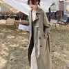 Trench da donna Cappotto giacca a vento retrò coreano chic britannico Primavera e autunno Piccolo di media lunghezza stile inglese XS-XL