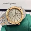 Ap Swiss Luxury Wrist Watches Royal Oak Collection 15400sr.oo.1220sr.01 Gold White Men's Fashion Leisure Sports Watch 6IR9