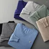 Men's Sweaters Cashmere Sweater V-Neck Pullover Autumn Winter Warm Mens Woollen Jumper Jersey Rope Hombre Pull Homme Plus Size M-5XL