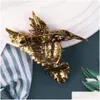 Broches Broches Nouvelle Arrivée Émail Oiseau Broche Broches Mode Mignon Strass Animal Unisexe Femmes Hommes Bijoux Colorf Cadeau Dro Dhgwo