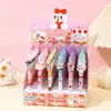 48pcs/lot Creative Cartoon Ice Cream Shape Ink Gel Pen 0.5mm Black Ink Pens Student Writing School Office Supplies Gift Stationery 2958